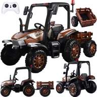 Pojazdy elektryczne dla dzieci - Duży Traktor z przyczepą 4x4+ pilot światło PA0266 - miniaturka - grafika 1