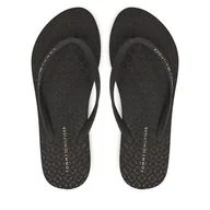 Klapki i japonki damskie - Japonki Tommy Hilfiger Hilfiger Strap Beach Sandal FW0FW08736 Czarny - miniaturka - grafika 1