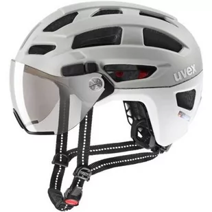 UVEX finale visor, kask rowerowy unisex-dorosły, sand - white mat, 52-57 cm 1015 - Kaski rowerowe - miniaturka - grafika 1