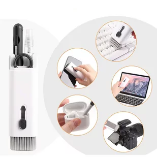Czyścik Wielofunkcyjny zestaw czyszczący do słuchawek airpods klawiatur 7w1 Szary - Części i akcesoria do laptopów - miniaturka - grafika 4