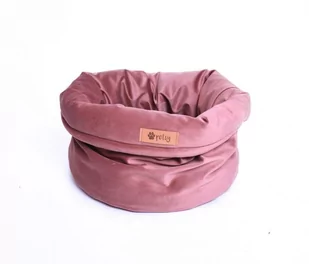 Różowe aksamitne legowisko ø 40 cm Basket Royal – Petsy - Legowiska dla psów - miniaturka - grafika 1