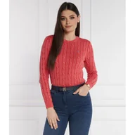 Swetry damskie - POLO RALPH LAUREN Sweter JULIANNA | Regular Fit - miniaturka - grafika 1