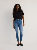 Spodnie damskie - Reserved - Jeansy slim fit mid rise - niebieski - miniaturka - grafika 1