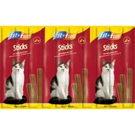 Przysmaki dla kotów - FIT+FUN Sticks 25 x 10 sztuk Drób i wątróbka - miniaturka - grafika 1