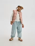 Kurtki i płaszcze dla dziewczynek - Reserved - Pikowana kamizelka - różowy - miniaturka - grafika 1