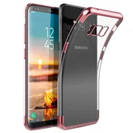 Etui i futerały do telefonów - Etui TPU do Samsung Galaxy S8 Plus Silikonowe przezroczyste etui na telefon z kolorowym brandingiem - miniaturka - grafika 1