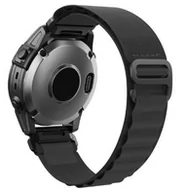 Akcesoria do smartwatchy - Opaska Pasek Bransoleta Nylon Pro Garmin Fenix 3/5X/3Hr/5X Plus/6X/6X Pro/7X Black - miniaturka - grafika 1