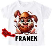 Koszulki dla dziewczynek - Koszulka z imieniem dla dziecka na Wielkanoc - miniaturka - grafika 1