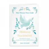 Pamiątka Chrztu Świętego - Murrano Biblia Dla Dzieci Nadruk Gołąbek Chrzciny KZ-BIB-M-011 - miniaturka - grafika 1
