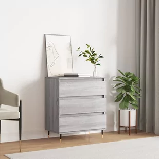 Komoda, szary dąb sonoma, 60x35x70 cm, materiał drewnopochodny Lumarko! - Komody - miniaturka - grafika 1