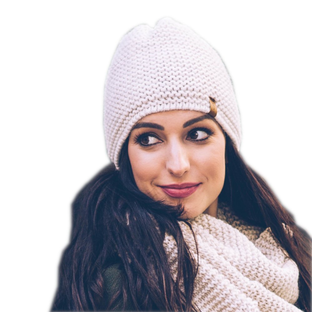 NANDY Czapka damska ciepła na polarze beżowy