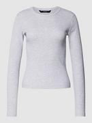 Koszulki i topy damskie - Bluzka z długim rękawem i okrągłym dekoltem model ‘CHLOE’ - miniaturka - grafika 1