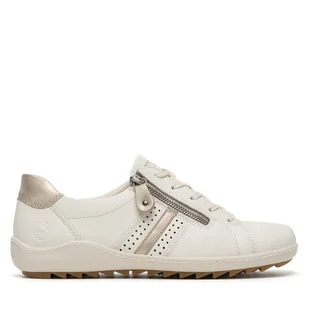 Półbuty Remonte R1432-80 Biały - Półbuty damskie - miniaturka - grafika 1