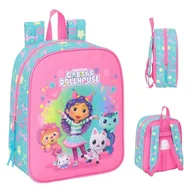 Plecaki szkolne i tornistry - Safta Mały Plecak Przedszkolny Jednokomorowy Koci Domek Gabi - miniaturka - grafika 1