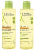 Kosmetyki do kąpieli - Żel pod prysznic A-Derma Exomega Control Emollient Shower Oil Dry Skin 500 ml Set 2 Pieces (3282779341158) - miniaturka - grafika 1