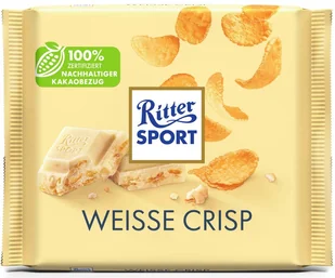 Ritter Sport Czekolada Biały Crisp 100G - Czekolada - miniaturka - grafika 1