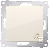 Wyłączniki światła i elektryczne - Kontakt KONTAKT_SIMON Przycisk zwierny światło SIMON 54 Kremowy DS1A.01/41 - miniaturka - grafika 1