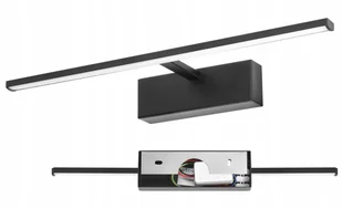 Kinkiet Ścienny Lampa nad Lustro Mera LED 9W 720lm Neutralna Czarna 40cm - Lampy ogrodowe - miniaturka - grafika 1