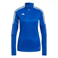 Bluzy damskie - Bluza Damska Adidas Tiro 21 Training Top Niebieska Gm7316-L - miniaturka - grafika 1