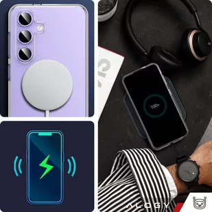 Etui do Samsung Galaxy S24+ Plus obudowa plecki futerał Hybrid Clear Case Alogy Przezroczyste - Etui i futerały do telefonów - miniaturka - grafika 3