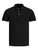 Koszulki męskie - Jack & Jones Koszulka polo "Jjepaulos" w kolorze czarnym - miniaturka - grafika 1