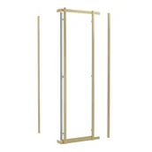 Kabiny prysznicowe - Kabina prysznicowa Titanium Open 90x90 cm złota Durasan - miniaturka - grafika 1