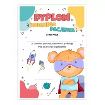 LearnHow Dyplom A5 dzielnego pacjenta - Super Miś 10szt - Dyplomy i okładki - miniaturka - grafika 1