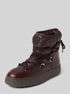 Botki damskie - Kozaki sznurowane z detalem z logo - miniaturka - grafika 1