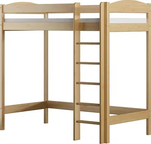 Elior Dziecięce łóżko piętrowe pojedyncze, sosna - Igi 3X 160x80 cm - Łóżka dla dzieci i młodzieży - miniaturka - grafika 1