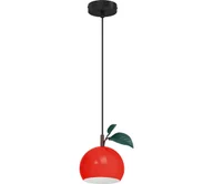 Lampy sufitowe - Żyrandol na lince APPLE 1xE27/15W/230V czerwony - miniaturka - grafika 1