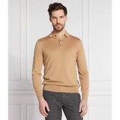 Koszule męskie - BOSS BLACK Wełniane polo | Regular Fit - miniaturka - grafika 1