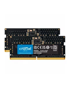 Crucial DDR5 - 16GB - 5200 - CL - 42 (2x 8 GB) dual kit, RAM (Kolor: CZARNY, CT2K8G52C42S5) - Pamięci RAM - miniaturka - grafika 1