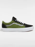 Trampki damskie - Vans Skórzane sneakersy "Old Skool" w kolorze oliwkowym - miniaturka - grafika 1
