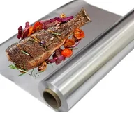 Folia, papier śniadaniowy, serwetki - Folia Aluminiowa 1,2kg Spożywcza Gastronomiczna Catering Szeroka Gruba 44cm - miniaturka - grafika 1