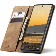 Etui i futerały do telefonów - Spacecase Etui Wallet Poco X6 / RM Note 13 Pro 5G light brown - miniaturka - grafika 1