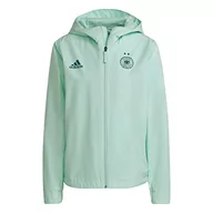 Kurtki damskie - adidas Damska kurtka z paskiem DFB JKT W, wielokolorowa/zielona, XS, Mencla/zielony, XS - miniaturka - grafika 1