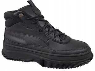 Puma Mayra Buty Damskie Wysokie Platforma Czarne - Buty sportowe damskie - miniaturka - grafika 1