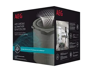 AEG AFDCAR4 filtr CARE360 (pasuje do oczyszczaczy powietrza AX91-404DG, aktywna ochrona przed wirusami, usuwa 99,9% bakterii i wirusów, czyste powietrze, filtr drobnego pyłu, długa żywotność, szary) - Filtry do oczyszczaczy powietrza - miniaturka - grafika 1