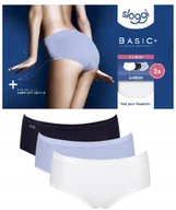 Majtki damskie - Bawełniane majtki damskie 3 SZTUKI 3 KOLORY Sloggi Basic+ Midi C3P 36 S - miniaturka - grafika 1