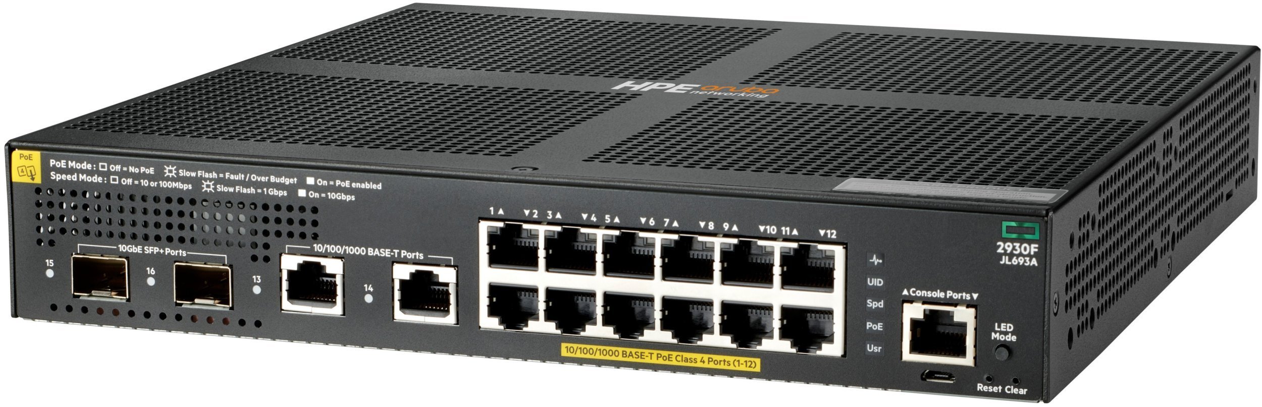 ARUBA 2930F 12G POE+ SWITCH ARUBA 2930F 12G POE+ SWITCH