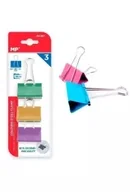 Spinacze i klipsy do papieru - Klipsy biurowe kolorowe 3szt - miniaturka - grafika 1