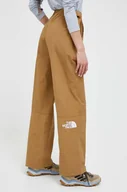 Spodnie sportowe damskie - The North Face spodnie outdoorowe 78 Low-Fi Hi-Tek kolor brązowy - miniaturka - grafika 1