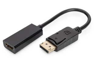 Digitus Kabel adapter Displayport z zatrzaskiem 1080p 60Hz FHD Typ DP/HDMI A M/Ż czarny 0,15m AK-340400-001-S - Adaptery i przejściówki - miniaturka - grafika 6