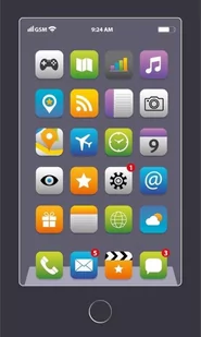 Detexpol, Ręcznik młodzieżowy, telefon Iphone, 30x50 cm - Ręczniki - miniaturka - grafika 1