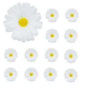 Sztuczne kwiaty - [608282] Główka kwiatowa rumianek 12szt - miniaturka - grafika 1