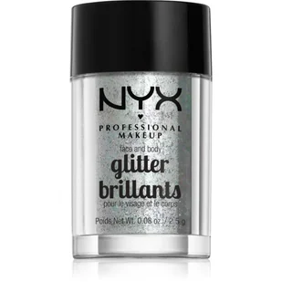 NYX Professional Makeup Face& Body Glitter- Ice - Rozświetlacze do twarzy i ciała - miniaturka - grafika 1