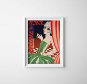 Plakaty - Plakat vintage do salonu Kobieca ilustracja Primevere Vintage Fashion A4 21x29cm bez ramki pion - miniaturka - grafika 1