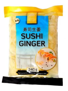 IMBIR BIAŁY MARYNOWANY DO SUSHI CHRUPKI GINGER KUCHNIA ŚWIATA GTB 240G - Przyprawy i zioła sypkie - miniaturka - grafika 1