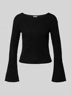 Sukienki - Bluzka z długim rękawem i okrągłym dekoltem model ‘GILLY’ - miniaturka - grafika 1