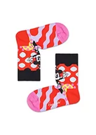 Skarpetki damskie - Happy Socks Kids Disney Minnie-Time Sock, Skarpety dla dzieci, Czarny-Rosa-Fioletowy-Żółty-Niebieski (2-3Y) - miniaturka - grafika 1